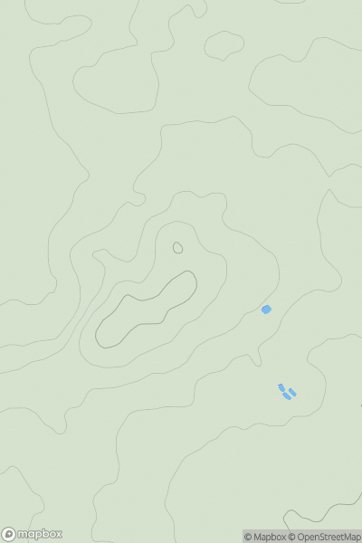 Thumbnail image for Burnt Hill [The River Tees to The Wash] showing contour plot for surrounding peak